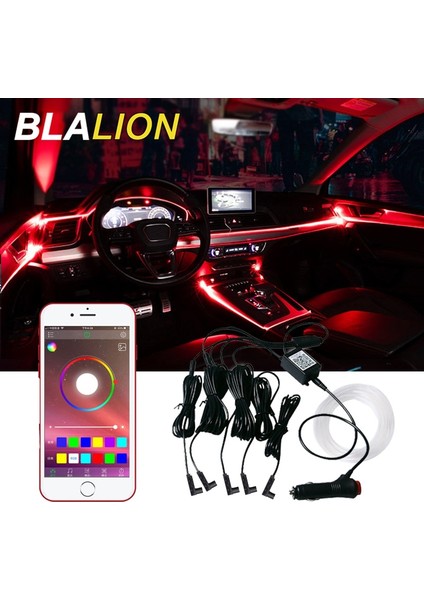 6M Fiber Optik Oto Arka Işıkları Araba Neon Lambası Iç Aydınlatma Ortam Işıkları Rgb Atmosfer Lambası Arabalar Için Fiber Optik App Kontrol Led Şeritler (Yurt Dışından) indirimleri