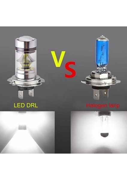 H7 Alüminyum Alaşımlı Araba Işık 100W H4 H7 Süper Parlak 20Smd Led Araba Gündüz Çalışan Sürüş Sis Işık Lambası (Yurt Dışından) indirimleri