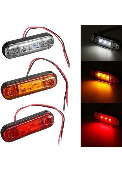 Kehribar V 24V Led Yan Işaret Işıkları Araba Dış Işıkları Uyarı Kuyruk Işık Kamyon Römork Kamyon Otobüs Için Sinyal Fren Lambaları (Yurt Dışından) modelleri