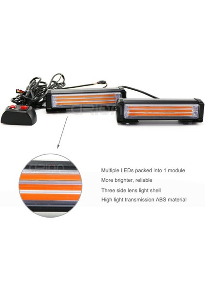 Kırmızı Mavi Tarzı 2 Adet Cob Modülleri 40W 80W Cob Araba Kamyon Izgarası Led Flaş Işığı Itfaiyeci Polis Yanıp Sönen Acil Durum Uyarı Işıkları Kırmızı Mavi Sarı Beyaz 12V 24V (Yurt Dışından) fiyatları
