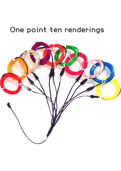 2 Milyon Stili 6'Sı 1 Arada Otomobil Atmosfer Lambası Araba Iç Aydınlatma Led Şerit Dekorasyon Çelenk Tel Halat Tüp Hattı Esnek Neon Işık Usb Sürücü (Yurt Dışından)