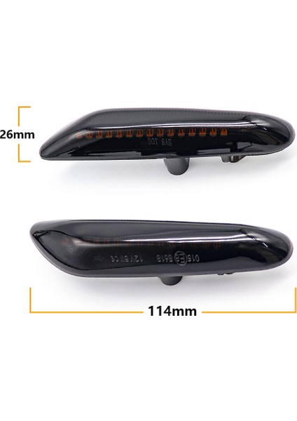 T10 Tipi Dinamik Yok Led Yan Işaretleyici Ayna Gösterge Lambası Akan Su Dönüş Sinyali Işık Sarı Bmw E90 E91 E92 E93 E60 E87 E82 E61 E46 (Yurt Dışından)