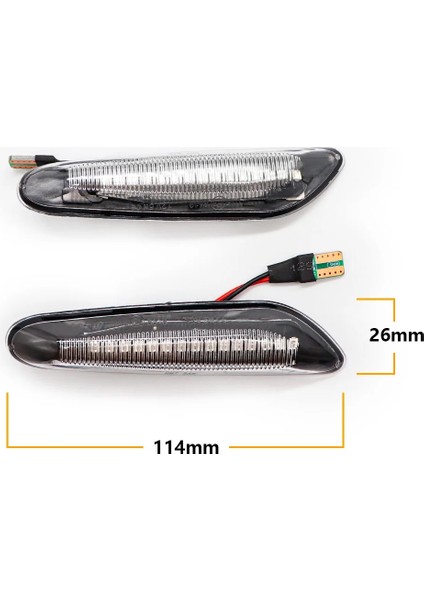 T10 Tipi Dinamik Yok Led Yan Işaretleyici Ayna Gösterge Lambası Akan Su Dönüş Sinyali Işık Sarı Bmw E90 E91 E92 E93 E60 E87 E82 E61 E46 (Yurt Dışından)