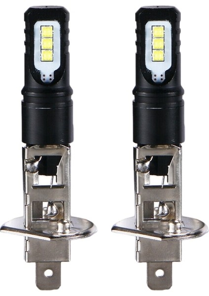 2X Hk Süper Parlak Beyaz 6000Lm Drl Led Far Ampul Kiti Uzun Far (Yurt Dışından) fiyatları