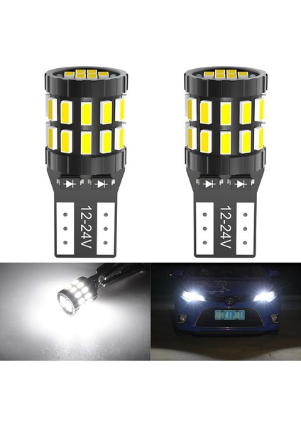 Pembe 2 Adet T10 W5W Led Canbus Ampuller 30Smd Hata Yok Led Araba Iç Harita Dome Işıkları Passat B5 B6 B7 Vw Golf Jetta Mk4 Mk5 (Yurt Dışından)
