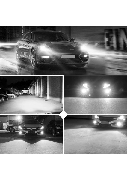 H9 Stili 6000K Soğuk Beyaz Cartnt Lm K 8000K Hb Hb4 H11 H7 Led Ampuller H4 H8 H9 Led Araba Far Ampul Süper Parlak 12V 110W Işıklar (Yurt Dışından)