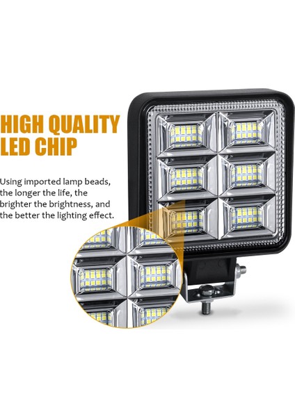 1Pc 192W 64Led Tarzı 2X 144W 192W Led Çalışma Işığı Bar Çalışma Işığı 48Led 42Mm Offroad Spot Işın Sis Farları 4X4 Kamyon Traktör Tekne 4Wd Suv Atv 12V 24V (Yurt Dışından) indirimleri
