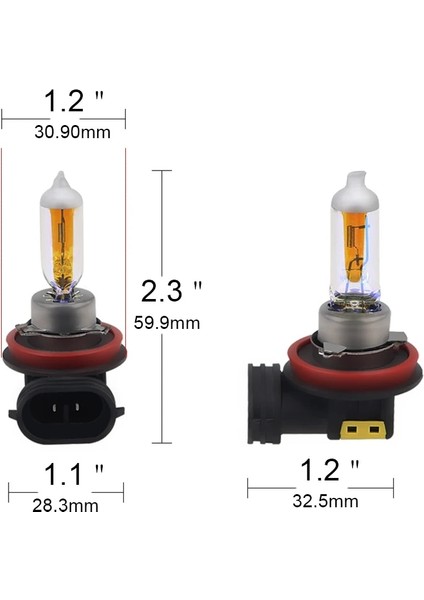 H8 K Altın Sarı Renk Halojen H8 12V 55W Sis Lambası Halojen Işıkları Bmw Audi Için Araba Far Lambası (Yurt Dışından) fırsatları