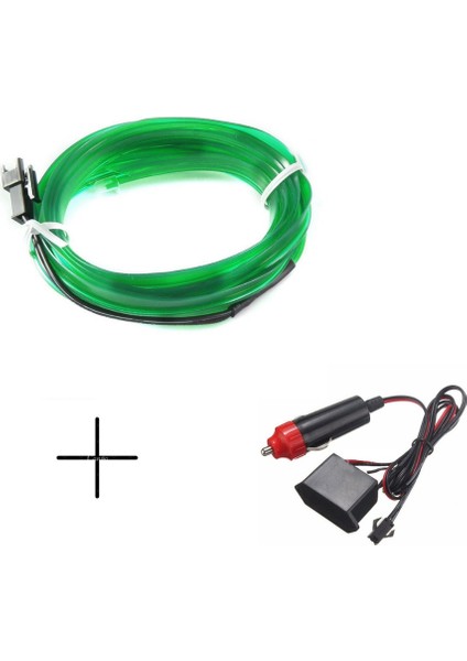 2 Milyon Stili Sürücülü Yeşil Dc12V Led Dekoratif Şeritler Tüp Kablo Esnek Neon Işık Kızdırma Dize Işık Araba Dekorasyon Için Iç Atmosfer Lambası (Yurt Dışından)