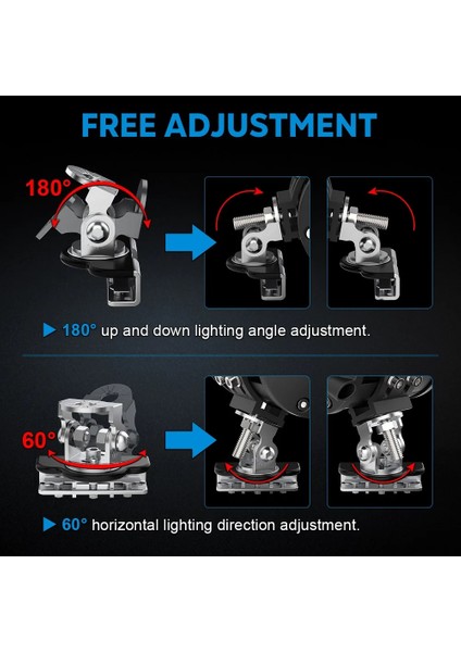 Braket A Stili Naoevo Montaj Braketi Barra Led Evrensel Ayarlanabilir Direk Kaput Offroad Suv Motor Kapağı Led Çalışma Işığı Braketi Tutucu Kelepçe (Yurt Dışından) modelleri