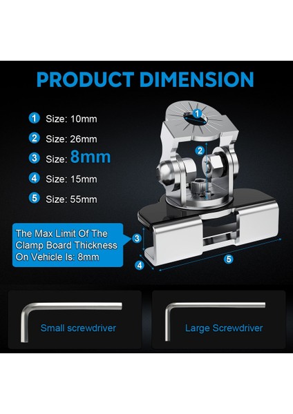 Braket A Stili Naoevo Montaj Braketi Barra Led Evrensel Ayarlanabilir Direk Kaput Offroad Suv Motor Kapağı Led Çalışma Işığı Braketi Tutucu Kelepçe (Yurt Dışından) indirimleri