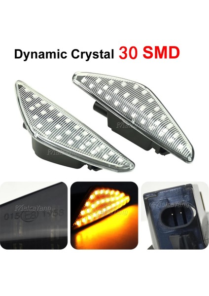 Dinamik Kristal Yıldız Moke Dinamik Akan Led Yan Işaretleyici Sinyal Lambası Bmw X5 E70 X6 E71 E72 X3 F25 Sıralı Flaşör Lambası (Yurt Dışından)