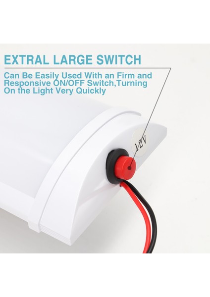 Led Araç Iç Led Işık Çubuğu Beyaz Kapalı Tavan Lambası Tüp Şerit Van Kamyon Kamyon Rv Camper Tekne Için Anahtarlı Ev (Yurt Dışından) modelleri