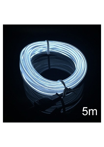 5 Milyon Beyaz M El Cold Line Esnek Araba Işıkları 12V Araba Led Neon El Tel Araba Soğuk Işık Şeridi Üzerinde Oto Lambaları Iç Dekorasyon Lambaları (Yurt Dışından)