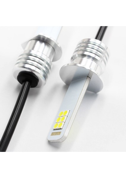 2X H1 Led Araba Işık Led Sis Ampul Oto Araba Motor Kamyon 12W Yüksek Güç Led Ampuller Sürüş Işık Drl 12V 24V H1 Beyaz (Yurt Dışından)
