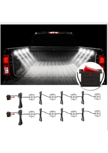 K Led Işıklar Kamyon Yatağı Aydınlatma Kiti Smd Led'Ler Toyotatundrachevy Için Rv Tekne Kargo Pickup Için Suya Dayanıklı Işık (Yurt Dışından)