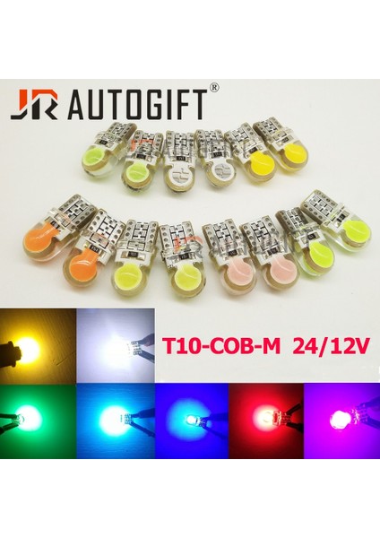 12V Tarzı Kırmızı Otomatik 24V 12V T10 Led Beyaz 194 W5W Led Ob Silika Kırmızı Mavi Yeşil Sarı Pembe Dönüş Yan Plaka Işık Lambası Ampul (Yurt Dışından) fiyatları
