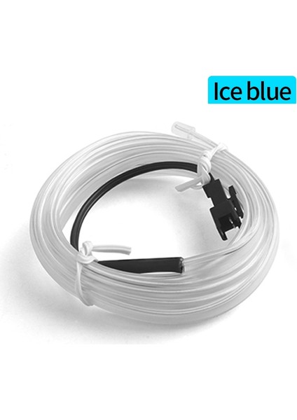 Açık Yeşil Tarzı Buz Böceği Düz Kenar Usb El Tel Neon Şerit Işık Oto Araba Iç Ortam Dekoratif Led Lamba Esnek Halat Tüp Atmosfer (Yurt Dışından)