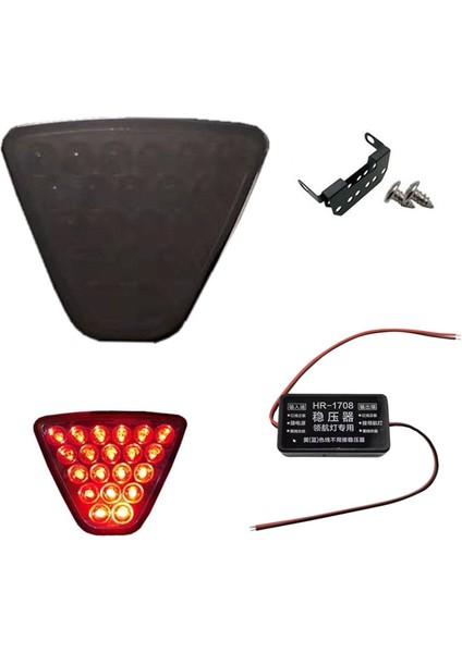 Model 1 Tarzı Siyah-Sabitleyici F1 Stil Pilot Işığı Genel Modifiye Araba Kuyruk Uyarısı Otomobil Arka Uç Çarpışma Önleme Yanıp Sönen Fren Seyir Led Fren (Yurt Dışından)