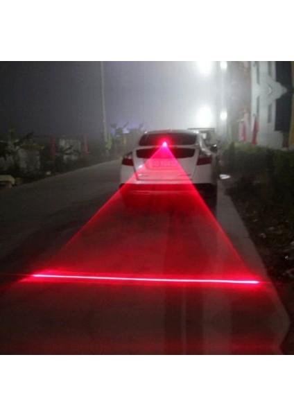 Tek Boyut Araba Oto Led Lazer Sis Lambası Araç Çarpışma Önleyici Arka Lambası Fren Uyarı Lambası (Yurt Dışından)