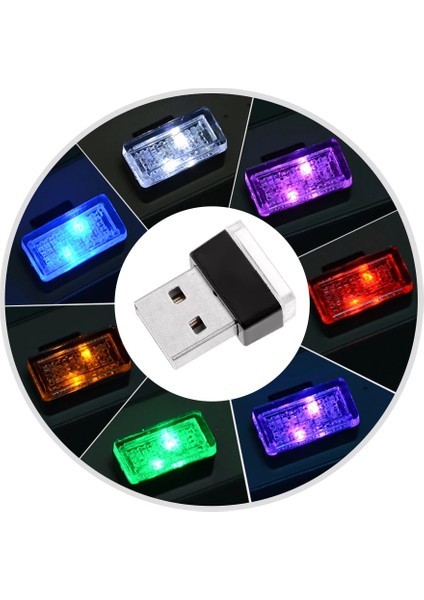 Beyaz Mini Usb Işık Led Modelleme Araba Ortam Işığı Neon Iç Işık Araba Takı (7 Çeşit Açık Renk) (Yurt Dışından) modelleri