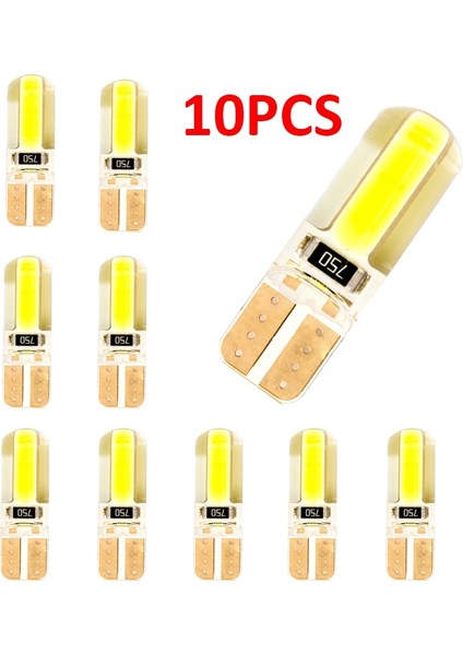 10 Parça Tarzı Sarı T10 W5W Led Araba Iç Işık Cob Marker Lambası 12V Ampul Kama Park Kubbe Işık Beyaz Oto Araba Oto Için (Yurt Dışından) modelleri
