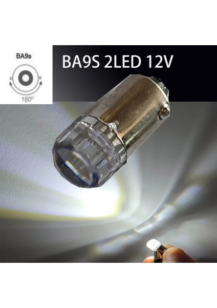 Ba9S 4Led -V3 Beyaz Ba9S T4W Led Araba Ampulü T2W T3W H5W Iç Araba Led Plaka Işığı Md Dc12V (Yurt Dışından) modelleri