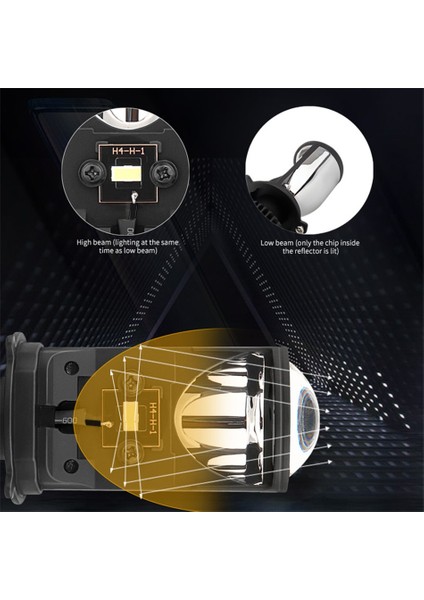 Soldan Direksiyon Stili 1 Adet Z6 Canbus 90Wpaır Lambası H4 Led Mini Projektör Lensi Automobles Ampul Lm Dönüşüm Kiti Hilo Beam Far Rhd Lhd (Yurt Dışından) modelleri