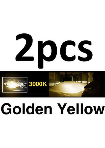 H7 Stili 3000K Altın Sarısı Led Araba Far H7 Led H4 Ampul H8 H1 H3 H11 Hb Hblm Otomatik Lambalar Sis Farları 12V 3000K 6500K 8000K (Yurt Dışından)