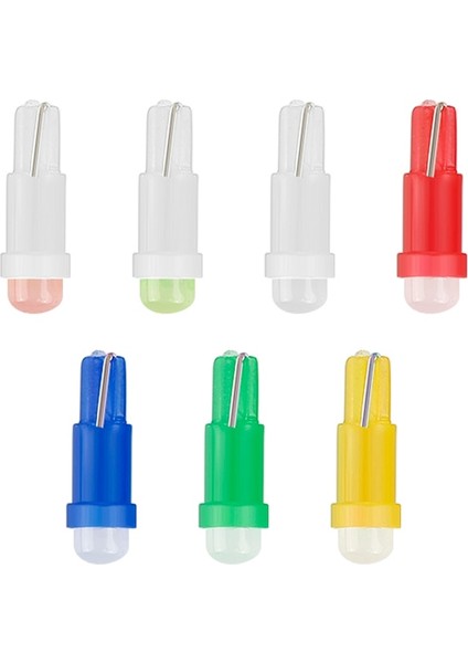 Sarı T5 Led Işıklar W1.2W W3W Led Araba Iç Işık Oto Yan Kama Pano Göstergesi Gösterge Lambası Ampul Led Süper Parlak (Yurt Dışından)