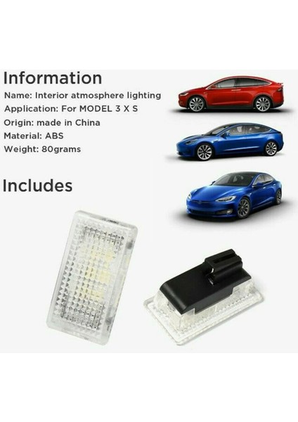 Pembe Mor Tarzı Kırmızı Pcs Parlak Led Araba Ampul Kiti Tesla Modeli 3 Xs Için Gövde Frenk Işık Kolay Fiş Değiştirme Led Iç Lamba Dekor (Yurt Dışından)