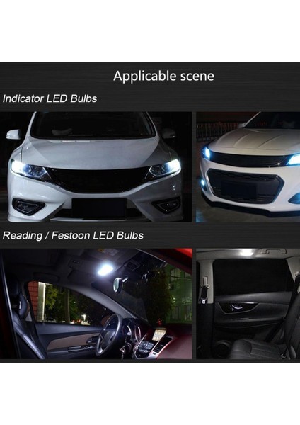 Beyaz Stil Led Canbus W5W Led Ampul 6000K Beyaz Sinyal Kubbe Lambası Otomatik 12V Okuma Plaka Lambası Araba Iç Işıkları (Yurt Dışından) fiyatları