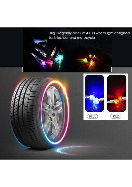 No.3 Boyutu Ar Bisiklet Motosiklet Led Işıkları Tekerlek Lastik Vana Kapakları Bisiklet Feneri Konuşmacı Hub Lastik Lambası Mtb Bisiklet Aksesuarları (Yurt Dışından)