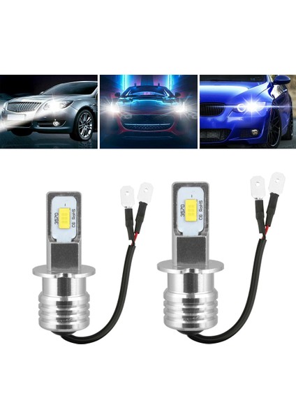 6000 K Stili Beyaz 2X H3 Süper Beyaz Cree Led Far Kiti 100W Lm Sis Sürüş Drl Ampul 6000K (Yurt Dışından)