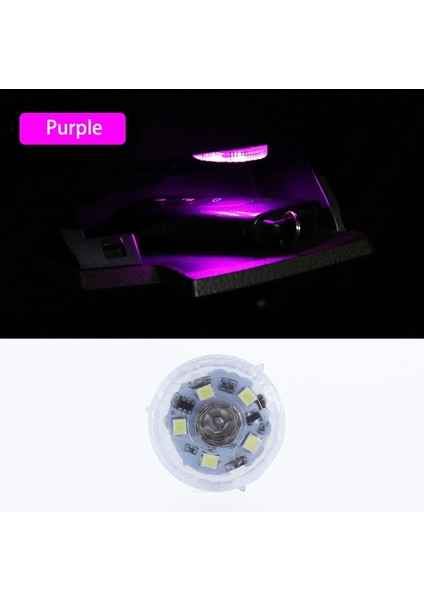 Pembe Mor Işık Taşınabilir Araba Mini Led Işıkları Dokunmatik Anahtar Araba Ortam Lambası Iç Gece Lambası Kablosuz Whitebluepurple Lambalar (Yurt Dışından)