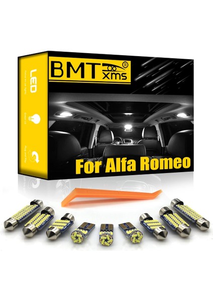 156 10 Adet Tarzı Beyaz Uyar Alfa Romeo Giulietta Mito Brera Gt Örümcek Giulia 4C Stelvio Araç Led Iç Işık Kiti Canbus Için Bmtxms (Yurt Dışından) indirimleri