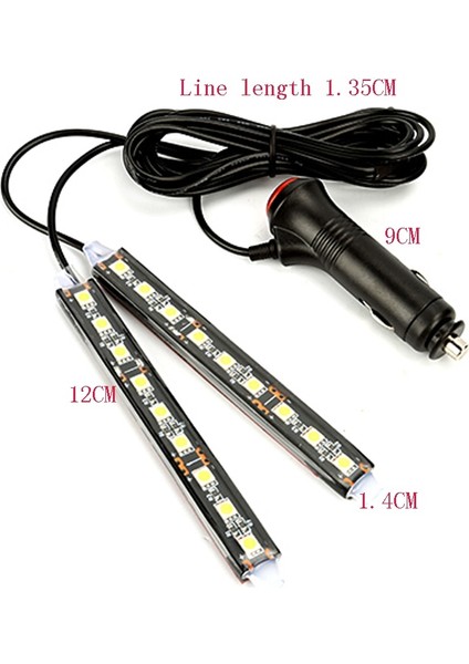 Kırmızı Araba 9 Led Zemin Ayakları Atmosfer Lambası Dekorasyon Lambası Peugeot Için (Yurt Dışından)