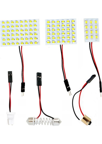 48Led Beyaz Smd Led Oto Kubbe Panel Işık Araba Iç Okuma Lambası T10 W5W Ba9S C5W Festoon 3 Adaptör Tabanlı Tavan Ampul (Yurt Dışından) fiyatları