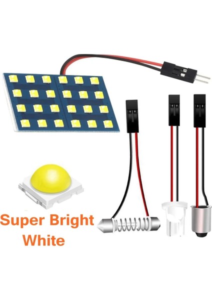 48Led Beyaz Smd Led Oto Kubbe Panel Işık Araba Iç Okuma Lambası T10 W5W Ba9S C5W Festoon 3 Adaptör Tabanlı Tavan Ampul (Yurt Dışından) modelleri