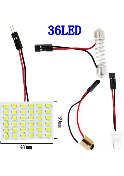 48Led Beyaz Smd Led Oto Kubbe Panel Işık Araba Iç Okuma Lambası T10 W5W Ba9S C5W Festoon 3 Adaptör Tabanlı Tavan Ampul (Yurt Dışından) fırsatları