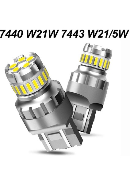 W21W 7440 7443 Baw Led T15 W16W P27W W21W Led Ampul Bay15D P Led Oto Sinyal Lambası Fren Ters Araba Işık (Yurt Dışından)