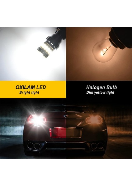 W21W 7440 7443 Baw Led T15 W16W P27W W21W Led Ampul Bay15D P Led Oto Sinyal Lambası Fren Ters Araba Işık (Yurt Dışından)