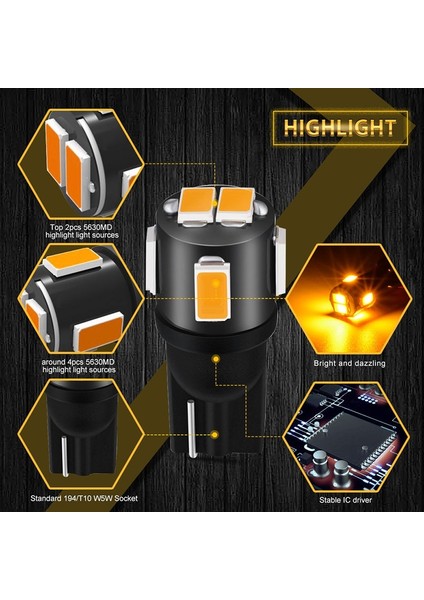 4 Adet Kırmızı Katur T10 W5W Led Ampuller Smd Oto Araba Led Dome Haritası Gövde Plaka Işık Lamba Ampul T10 Led Amber Beyaz Aydınlatma (Yurt Dışından) indirimleri