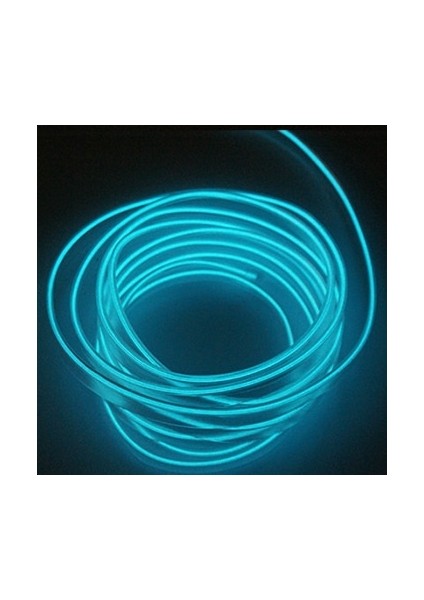 1M-Buz Mavisi 1M Araba Led Iç Led Şerit Esnek Led Neon Işık Dekorasyon Garland Lisans Plakası Usb Sürücüsü Dıy İle Tel Halat Tüp Hattı (Yurt Dışından)