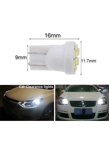 Beyaz 10X Süper Brihgt Beyaz Led Ampul T10 W5W Araba Iç Kubbe Işığı 12V Otomatik Gümrükleme Plaka Enstrüman Okuma Lambaları 5W5 (Yurt Dışından) fiyatları