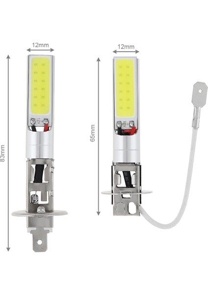 2 Adet H3 1 Adet H1H3 Canbus Süper Parlak Led Ampul Beyaz Araba Sis Işık Far Cob 12V 20W 6000K Çalışan Ampul Oto Motosiklet Lambaları (Yurt Dışından) modelleri