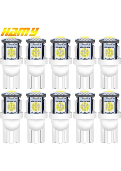 10 Adet Yeşil Ar Led Ampul T10 W5W 194 Led Sinyal Işığı 12V Md 7500K Beyaz Oto Iç Kubbe Okuma Lambası Yan Kama Gövde Lambası (Yurt Dışından)
