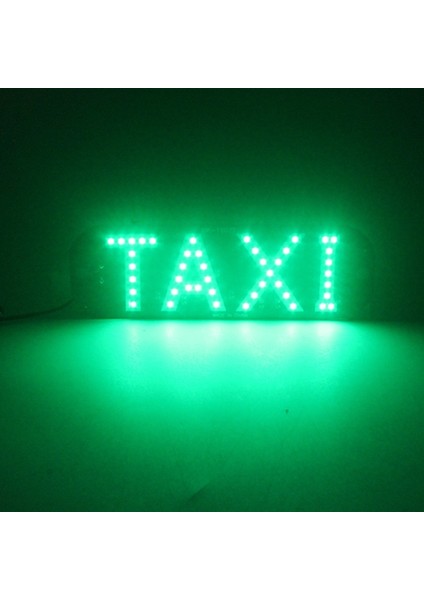 Yeşil 140X70Mm Selynde Led Işık Kurulu Taksi Tarzı Araç Şarj Cihazı İle Taksi Şoförü Için 4 Renk Ön Cam Işığını Seçin (Yurt Dışından)