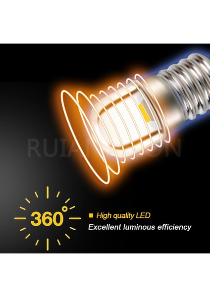 4.5V Tarzı E10 Sıcak Beyaz 4 Adet E.5S Pr2 Led Dc 3V 6V 4.5V 18V 12V Makine Değiştirme El Feneri Md Fener Torch Ampul Vida Dişi Beyaz Uyar (Yurt Dışından) fırsatları