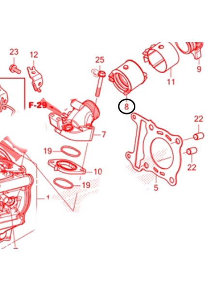 Honda PCX125 2021-2025 Enjeksiyon Emme Manifoldu Ara Lastiği A fiyatları